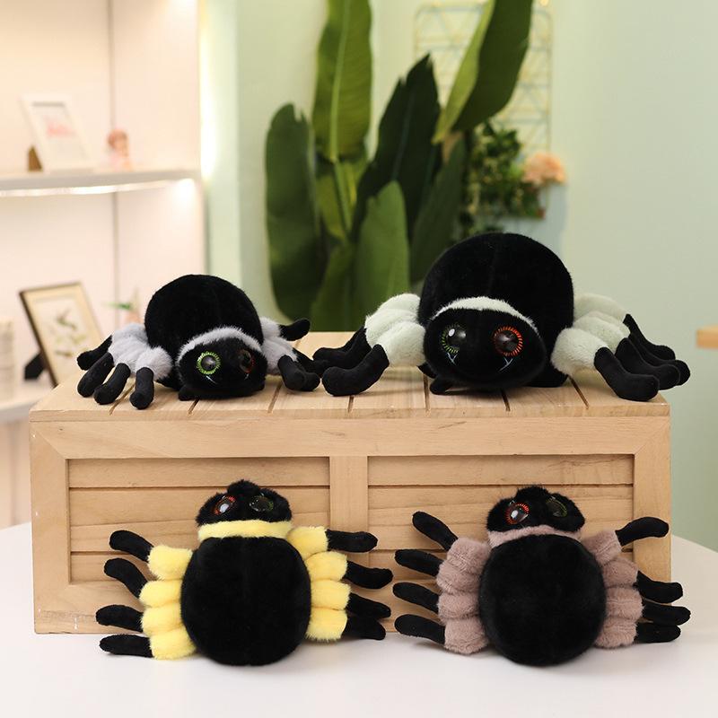 Simulation Spider Plush Toy Doll Creative Black Spider Trick Doll Ornament