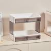 Coffee Storage Box Desktop Tea Set Office Pantr Tea Bar Cup Storage Shelf On The Table Multi Layer Rack Decorative Ornament