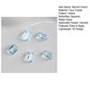 1 Pair 3D Rhinestone Nail Art Charm Light Sea Blue Geometric Faux Crystal Nail Design Jewelry DIY Crafts Nail Decoration