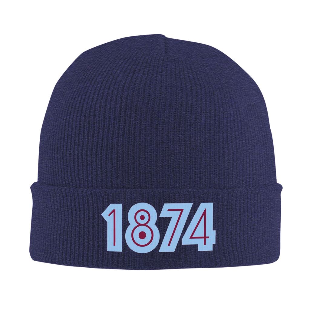 Aston Villa 1874 Warm Knitted Cap Winter Knit Bonnet Hat Skullies Beanies Hip Hop Caps for Unisex