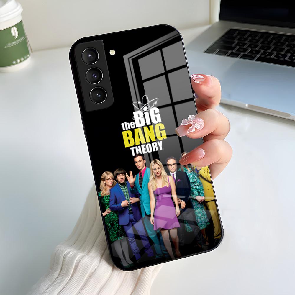 America TV The Big B-Bang Theory Phone Case For Samsung S25 S24 FE S23 S22 S21 Plus S20 Ultra Note20Ultra Black Glass Cover