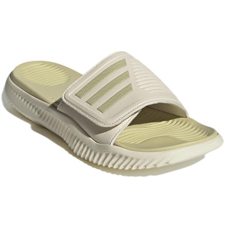 Adidas Alphabounce Slide Wonder White Sandy Beige Metallic Unisex Sneakers Cream GY9418