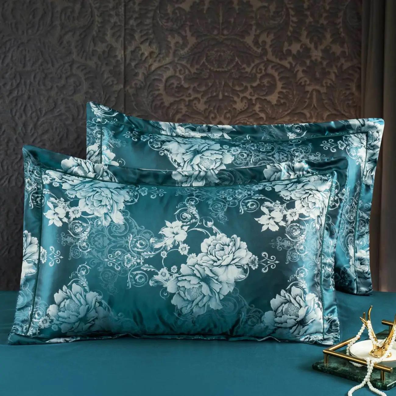 

Жакардові наволочки в європейському стилі Пара наволочок для дорослих Одномісна студентська гуртожиток 74*48 см. Наволочки з шовкового атласу 2 шт.