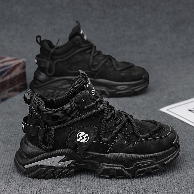 Martin Boots Men's Autumn 2024 High-top British Style Big Yellow Boots Men's Casual Kick Can't Be Rotten Medium-help Tooling Boots