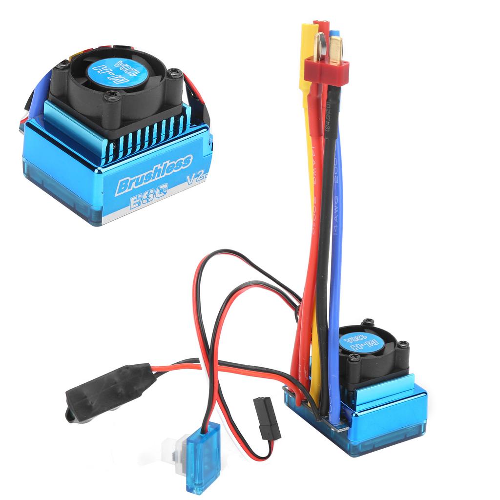 120A Brushless ESC Electric Speed Controller for 1 10 1 12 Remote Control Car Boat Parts