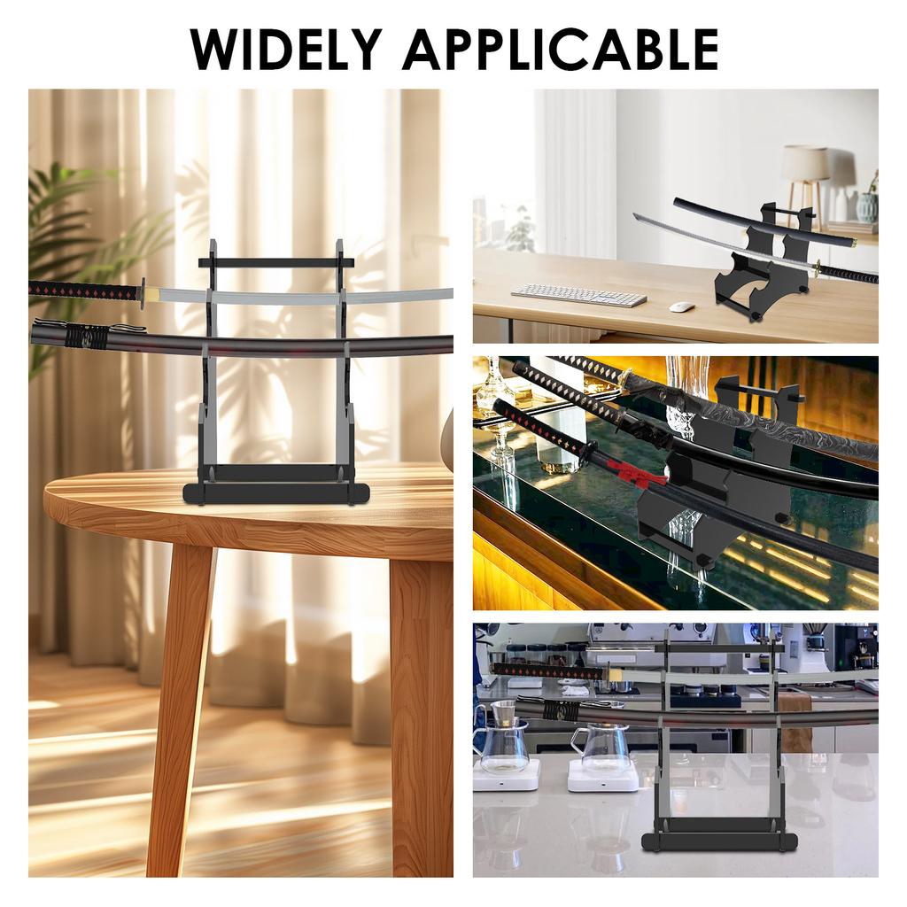 3 Tier Acrylic Katana Stand Holder Sabre Samurai Dragon Sword Display Holder Organizer Japanese Katana Storage Rack Decoration