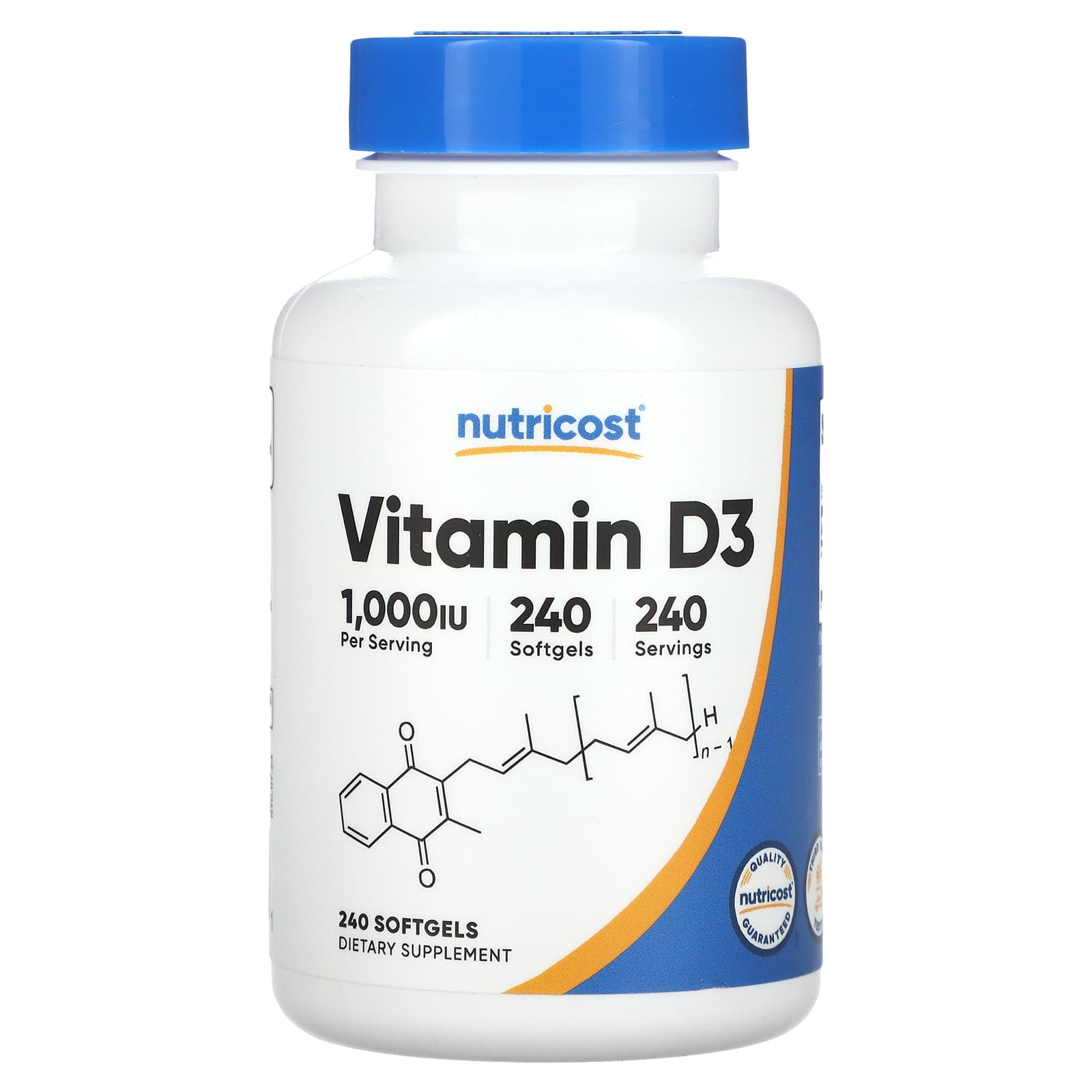 

Vitamin D3, 1,000 Iu, 240 Softgels
