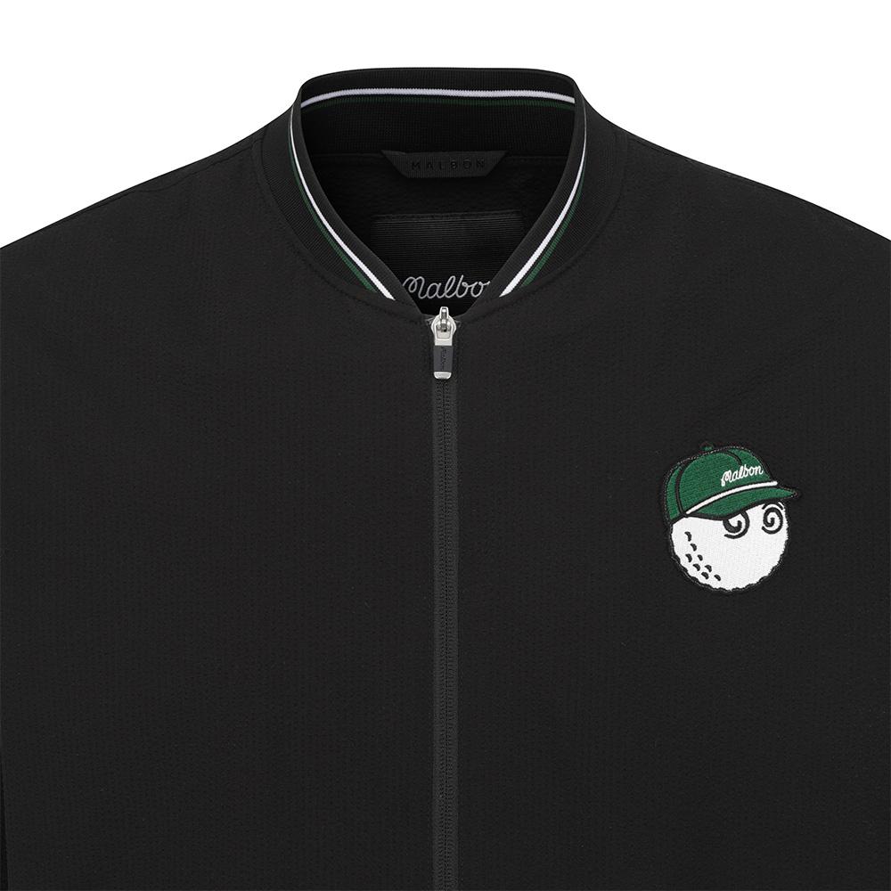 Malbon Golf Seersucker Jacket Black (Man)