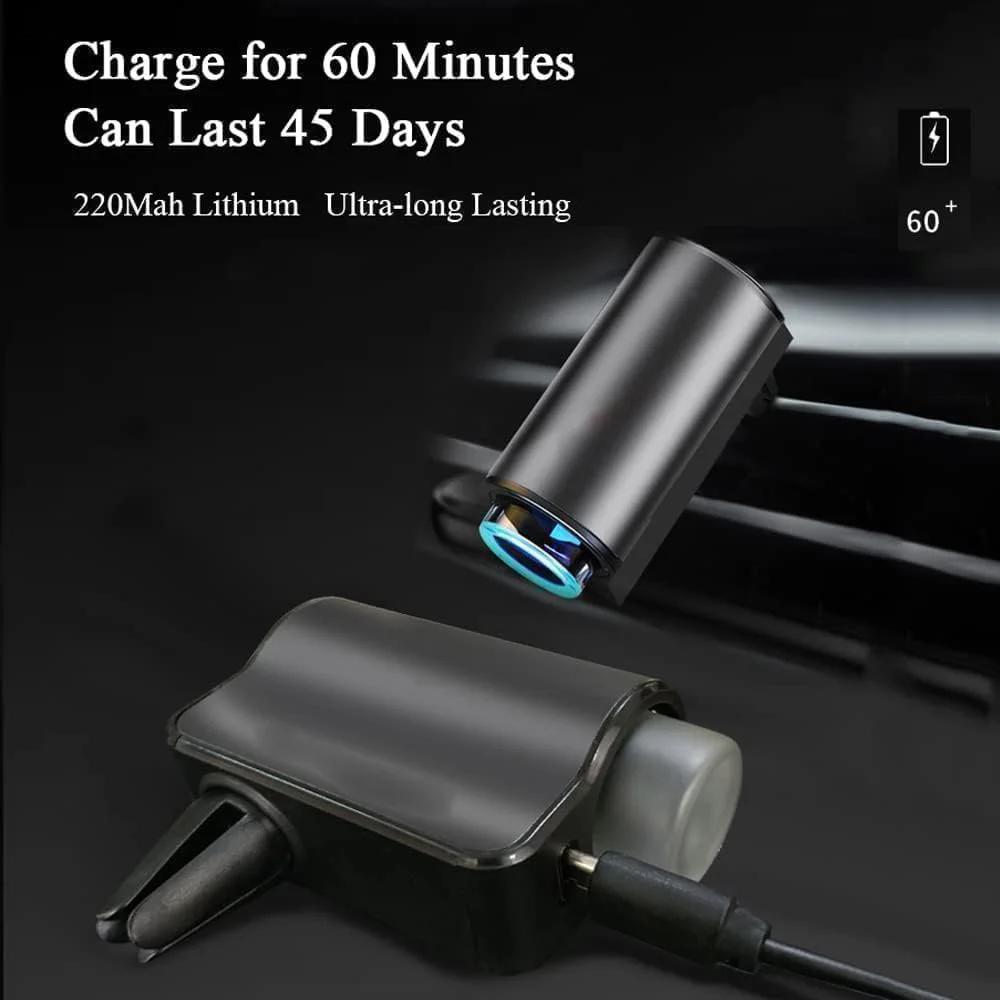 Car Aroma Diffuser Smart Vent Clip Scent Machine Automatic Spray Air Freshener with 3-Speed Timer Mist Mode for Deodorizing