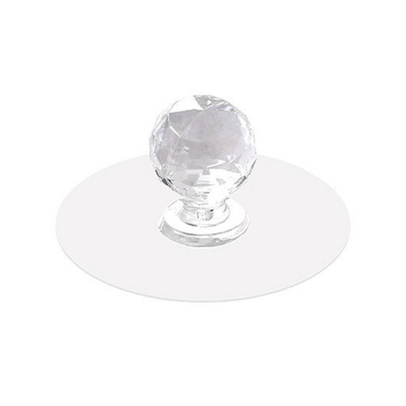 Handle Adhesive Acrylic For Glass Cabinet Doors With Easy Install Punching No