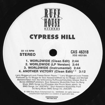 12inch Record CYPRESS HILL  Worldwide CAS46318PROMO 1999 US Rap  HipHopRB Used