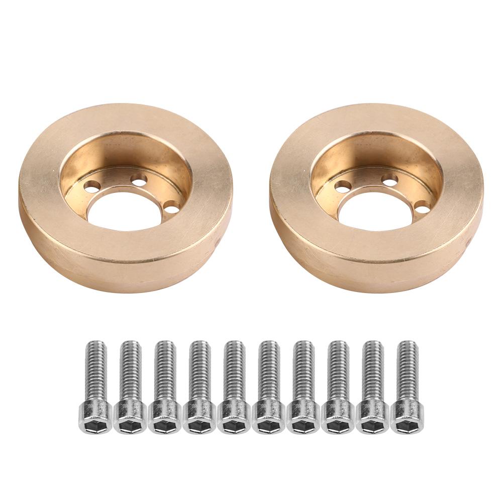 

CNC Machining Brass Internal Counterweight for 1.92.2 RC Crawler Car Wheel Hub