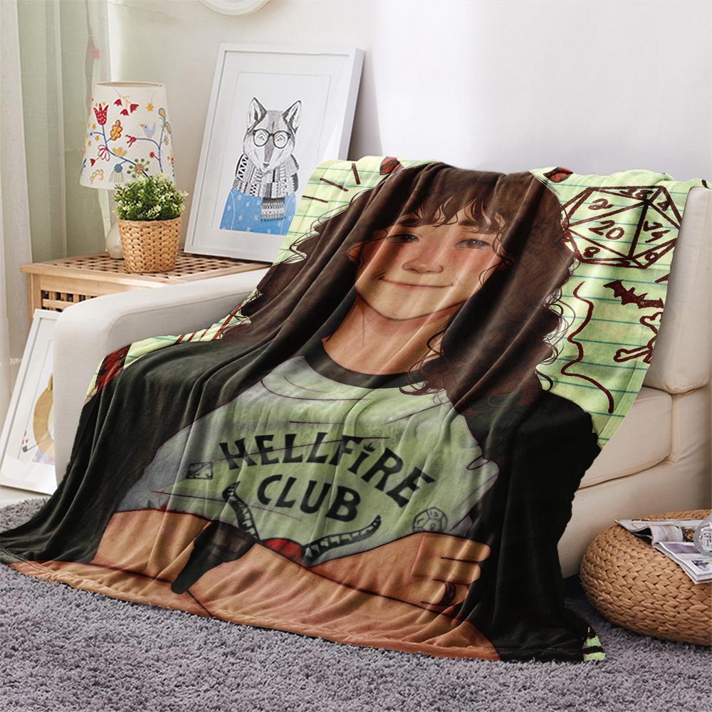1 Stück Flanelldecke mit Cartoon-Druck, Hohe Qualität, Bequem für alle Jahreszeiten, Heimdekoration, Wärme und Komfort, Perfekt als Weihnachts- oder Geburtstagsgeschenk