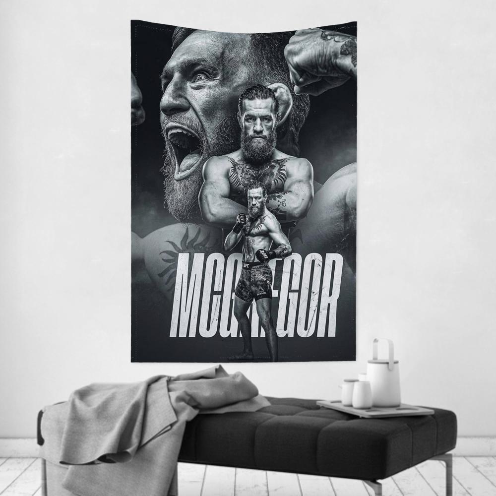 Conor Boxer Fighting MMcGregor Tapestry Room Decor Wall Cloth Party Hanging Background Room Decor Baby Room