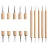 5Pcs Wooden Clay Sculpting Tools Pottery Ceramics Art Embossing Pens Ball Stylus Dotting Tool Clay Modeling Sculpt Tool