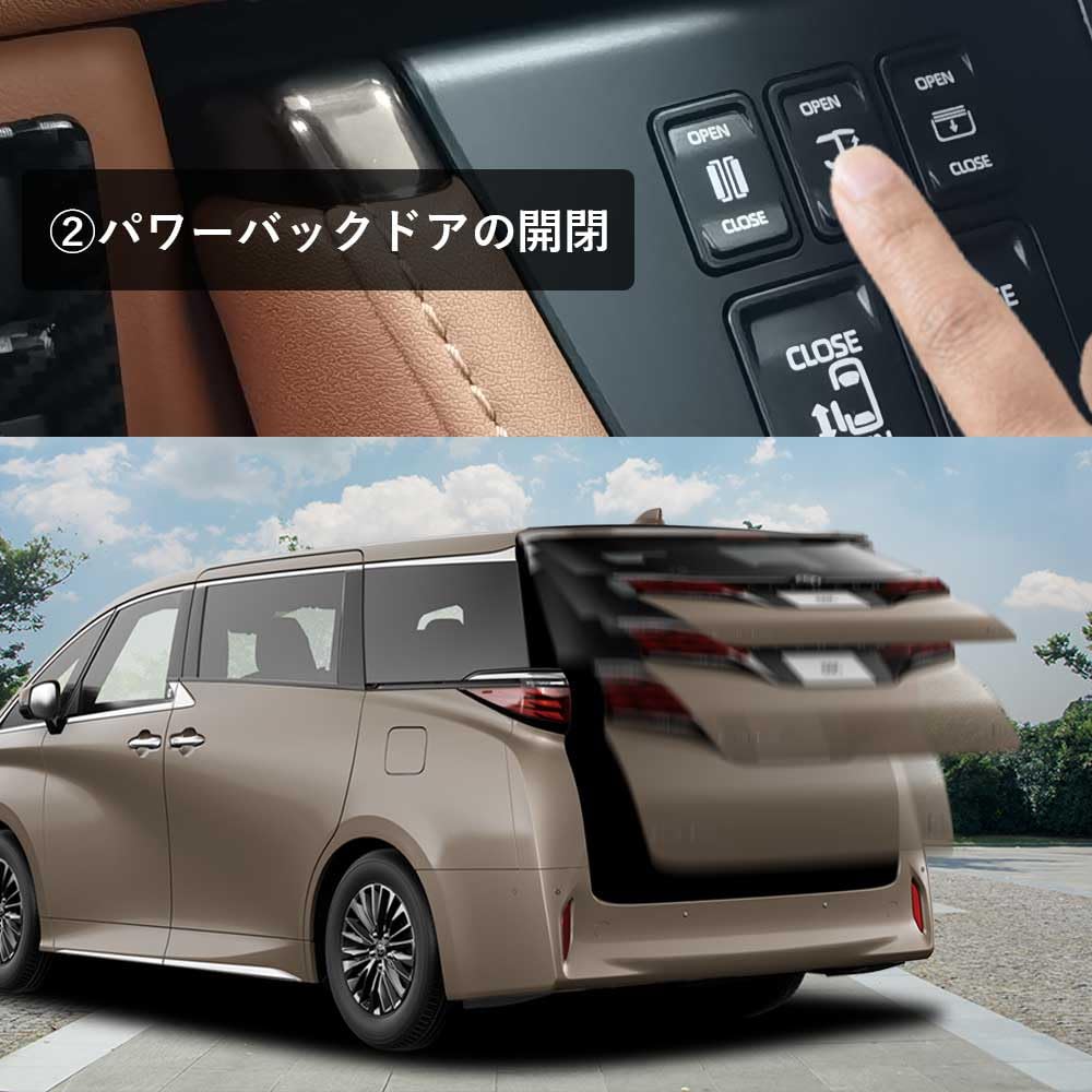 WhipLinks Seat Switch Kit for New Alphard 40 Series and New Vellfire 40 Includes Power Sliding Door Switch and Power Back Door Retrofit Door Switch