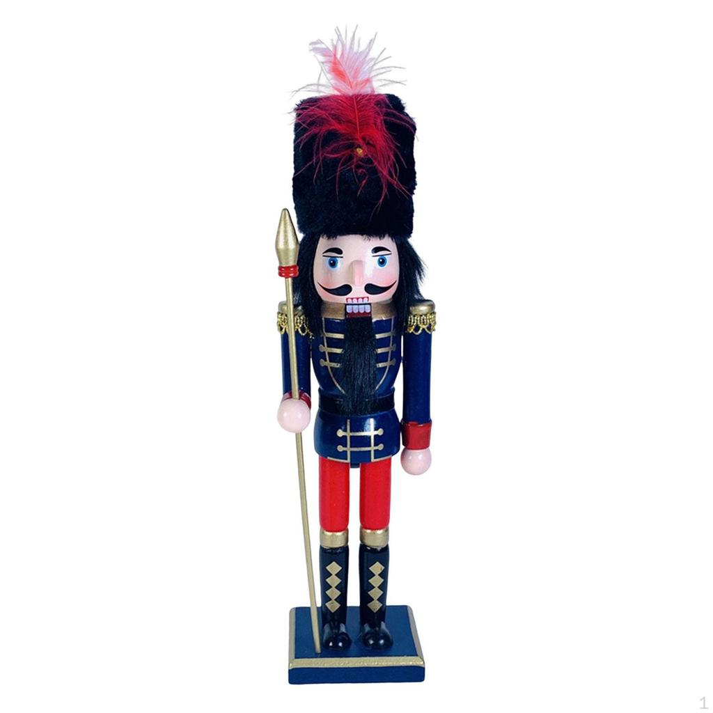 Nutcracker Soldier Figurine Party Favors Sculpture for Bookshelf Desktop