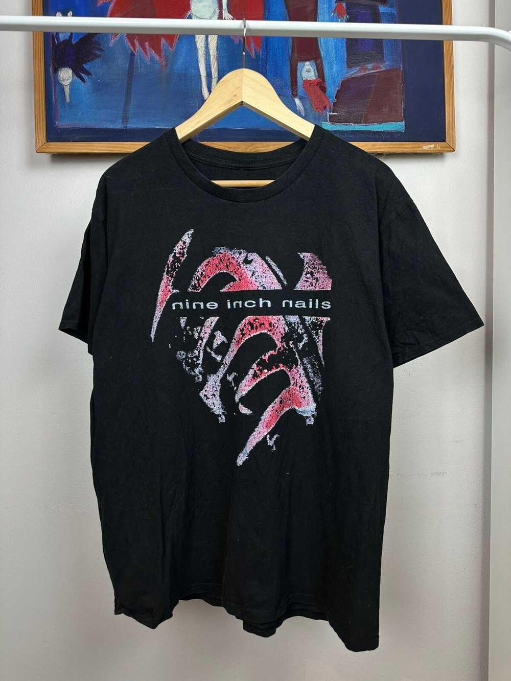 Band Rock Nine Inch Nails tee T-Shirt Cotton Short Sleeve For Men Women XXL