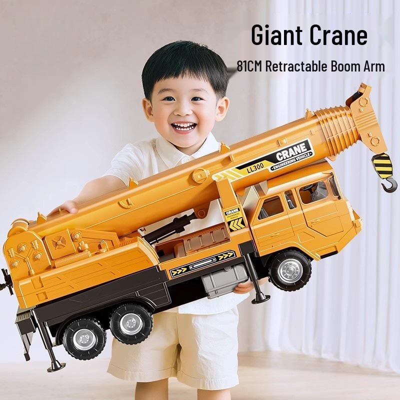 Lilit XL Hand-Crank Excavator Model Crane Toy for Kids