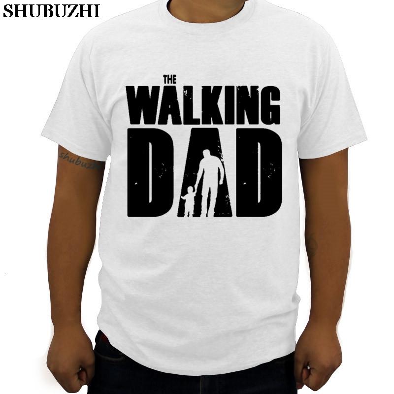 

drop shipping WALKING DAD V1 shubuzhi men tshirt hot sale fashion summer cotton casual hiphop tees and tops homme sbz6066 S