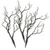 3Pcs Elegant Plastic Artificial Branches Lifelike Fake Tree Branches for Vase Decoration Wedding Celebration Festive Styling
