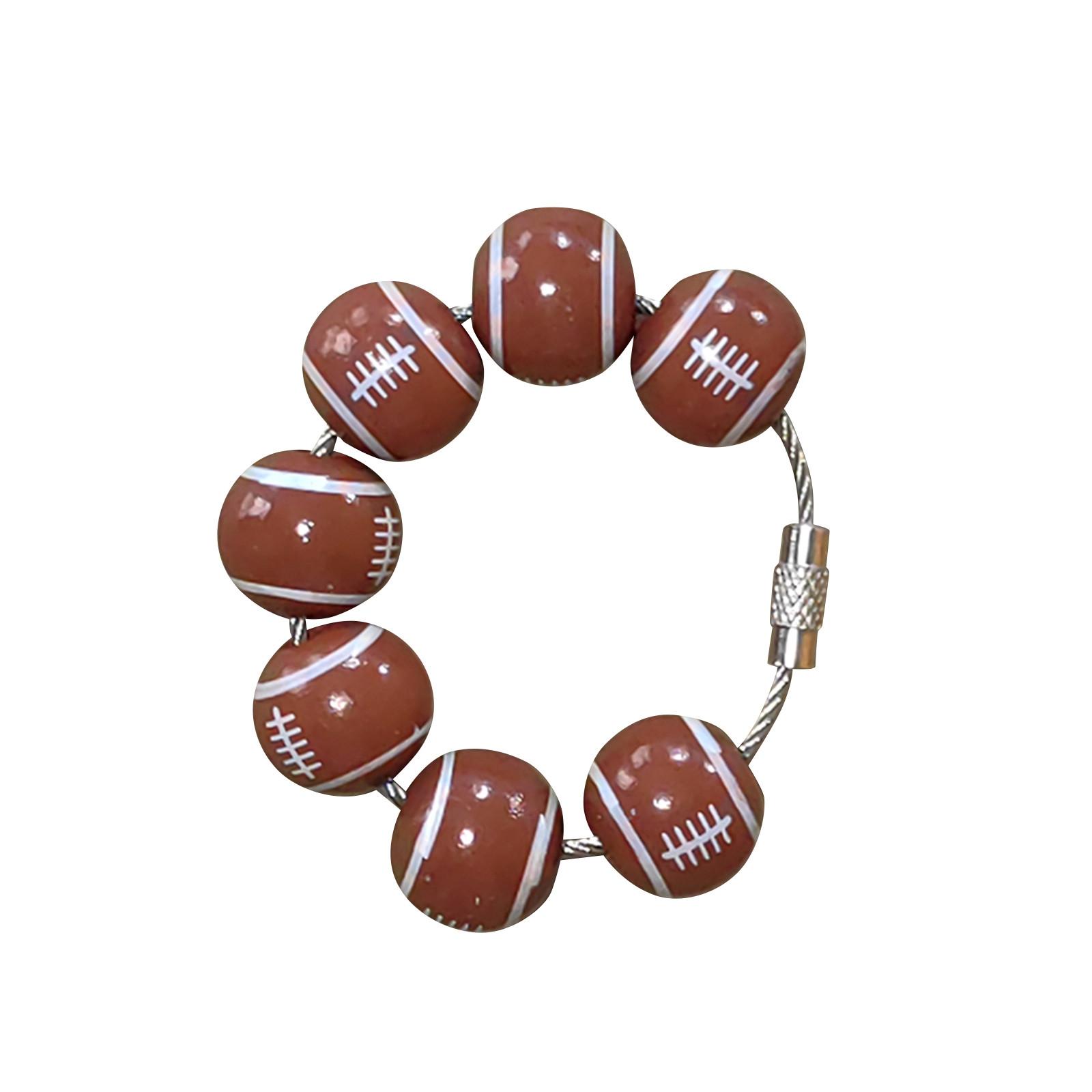 

Подвеска для спортивной сумки, аксессуары из деревянных бусин для сумки, пляжная большая сумка, креативная подвеска для пляжной сумки для бейсбола, баскетбола, футбола One Size