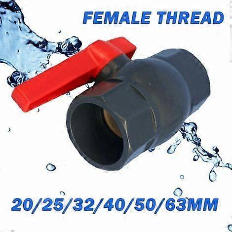 Ball Valve - U Shape Water Supply Valve - Compact Female - Two Way Ball Valve for Flow Con