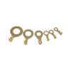 150pcs Brass Cable Lugs Assorted Sizes Copper Ring Connectors for M3 M5 M6 M8 M10 with Clear Storage Container