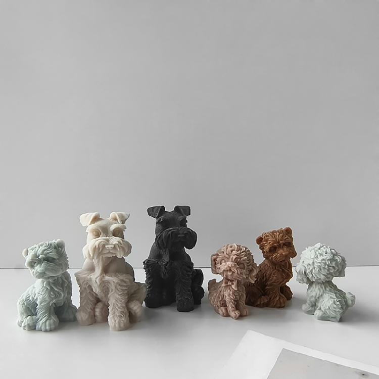 Stampo in Resina per Candele Animali Cane 3D Candela Aromaterapica Stampo in Silicone Decorazioni per la Casa