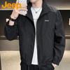 JEEP Men's Spring Autumn Casual Stand-up Collar Jacket