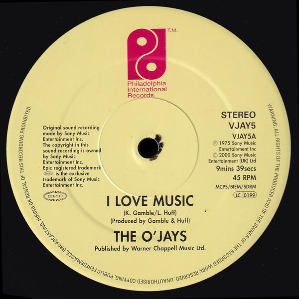 12inch Record O'JAYS - I Love Music / Love Train VJAY5 Philadelphia In 2000 UK Soul/Funk Used