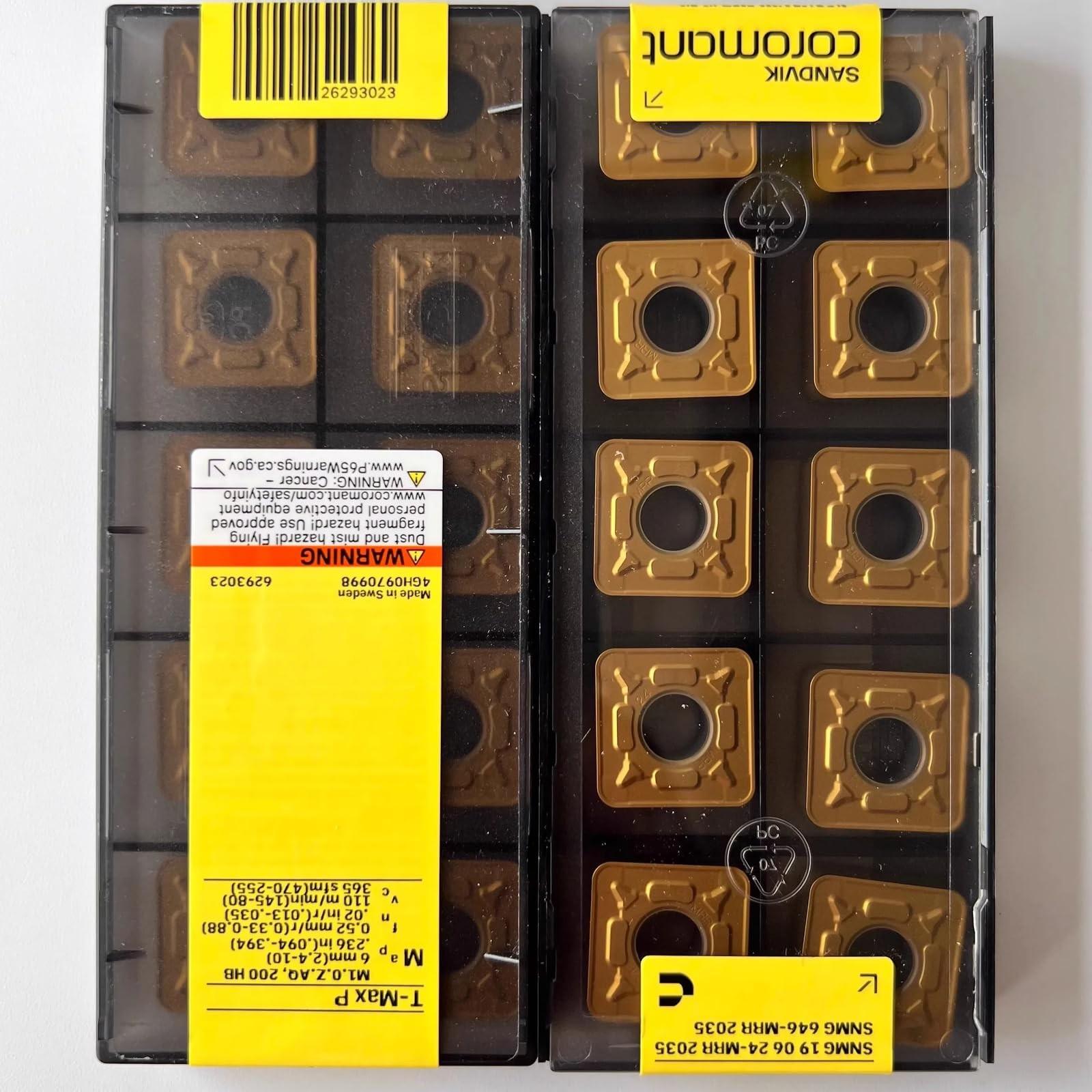 

Оригінальна Sandvik / SNMG190624-MRR 2035 твердосплавна пластина для токарного верстата з ЧПУ 10 шт.