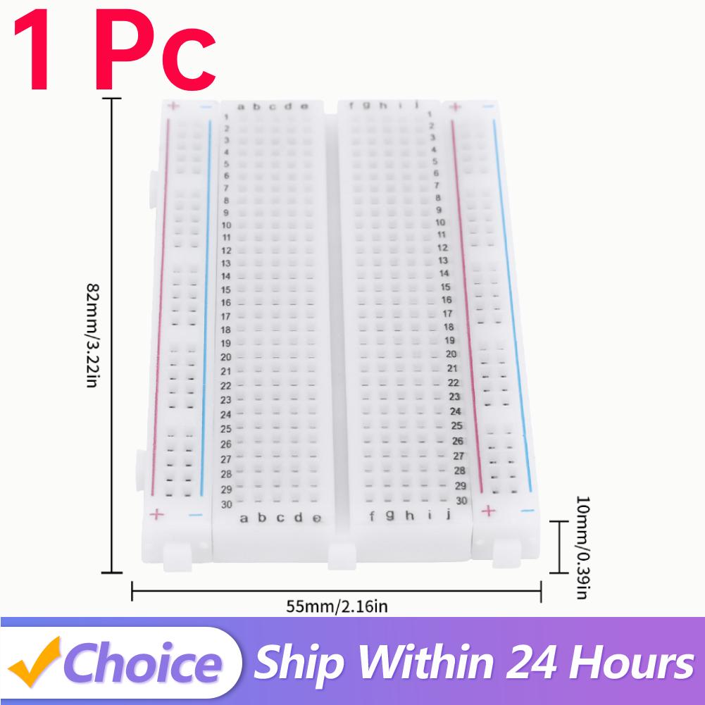 

10-1Pcs 400 Tie Points Solderless PCB Breadboard Spliceable Flexible Mini Universal Test Protoboard for Experiment Test Robot