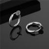 Titanium Steel Stainless Steel Pierced Earrings Fashion Fashion Punk Round Ear Cuff Ear Clip Simple Stud Earrings