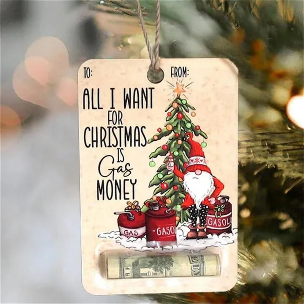 Christmas Money Holders Gift, Christmas Money Holders For Cash,Wooden Christmas Money Holder Gift,Christmas Money Holders Hanging Decor