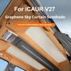For Chery ICAUR V27 Graphene Car Sunroof Adsorption Sun Shade Heat Insulation Car Window Sun Visor UV Protection Accessories