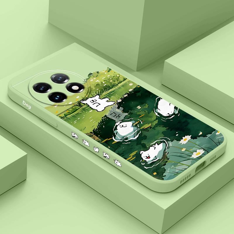 Country Puppy Phone Case For Oneplus 13 13R 12 12R 11 11R 10 10R 10T 9R 9RT 9 8T 8 7 7T Pro 5G Liquid Silicone Cover