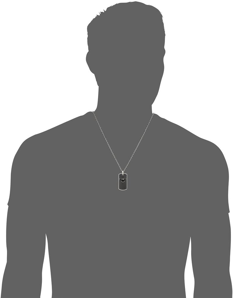 Necklace EGS2724040 [Emporio Armani] Men's Black/Silver [Item]