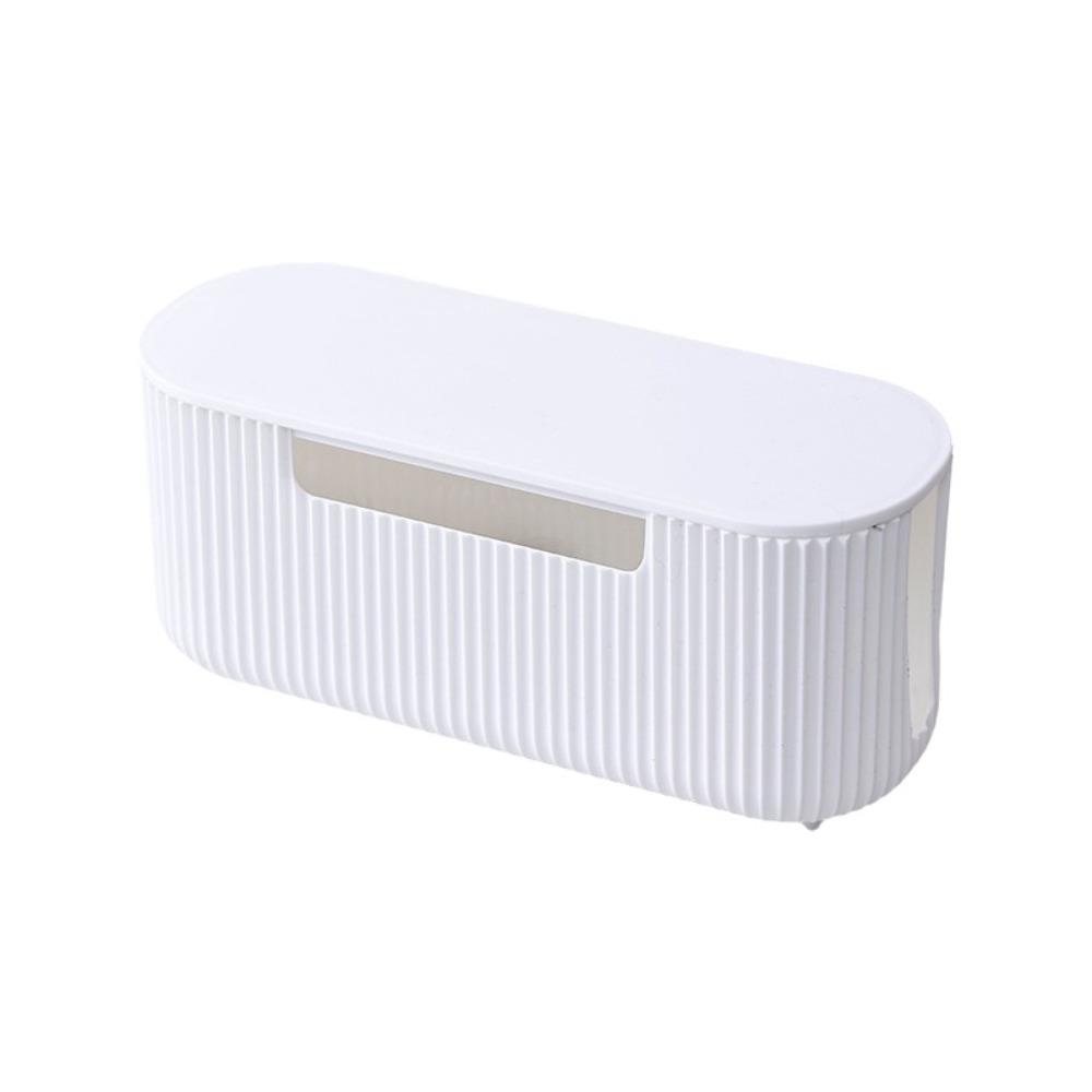 With Lid Cable Storage Box Multi-Functional Power Strip Organizer Power Strip Storage Box Home White PP Lid