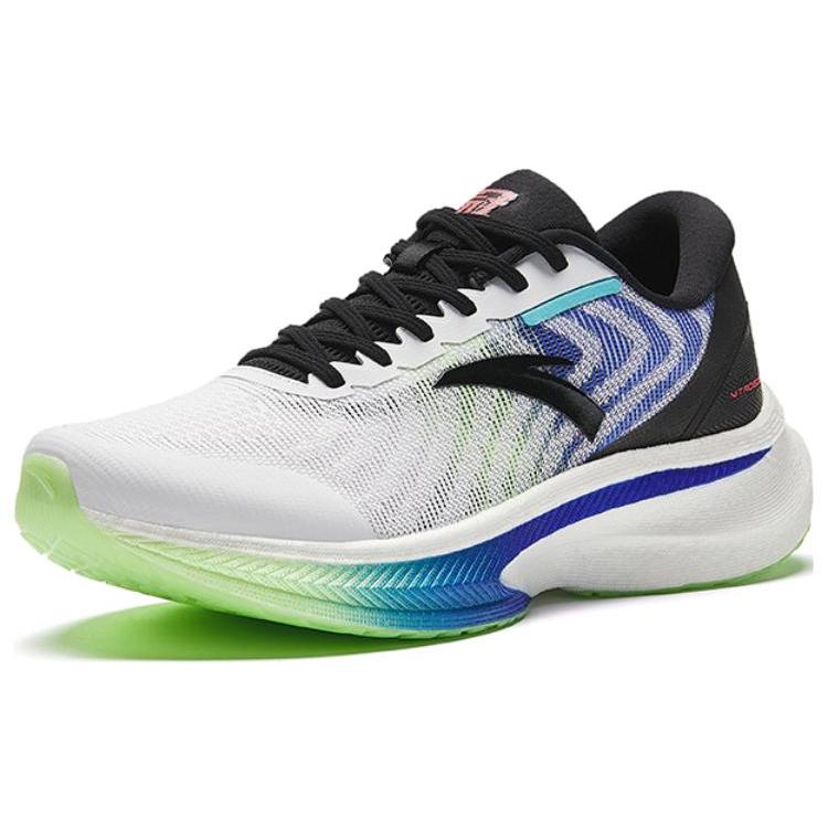 New Anta Champion 2nd Gen Slip Resistant Low Top Running Shoes Men's White Green 112345528-1