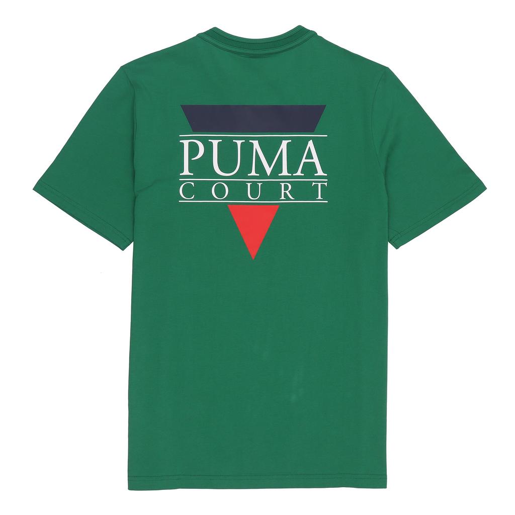 PUMA Tennis Club Graphic Tee 'Green' Men's 536958-96