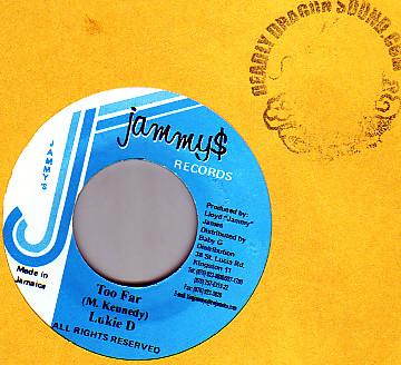 

7inch Record LUKIE D Too Far NONE Jammys Records Jamaica Reggae Ska Dub Used