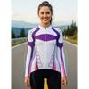 Beliebtes Damen-Langarm-Radtrikot, Atmungsaktive Schnelltrocknende Outdoor-Radbekleidung, Enganliegende Elastische Stilvolle Fahrradkleidung