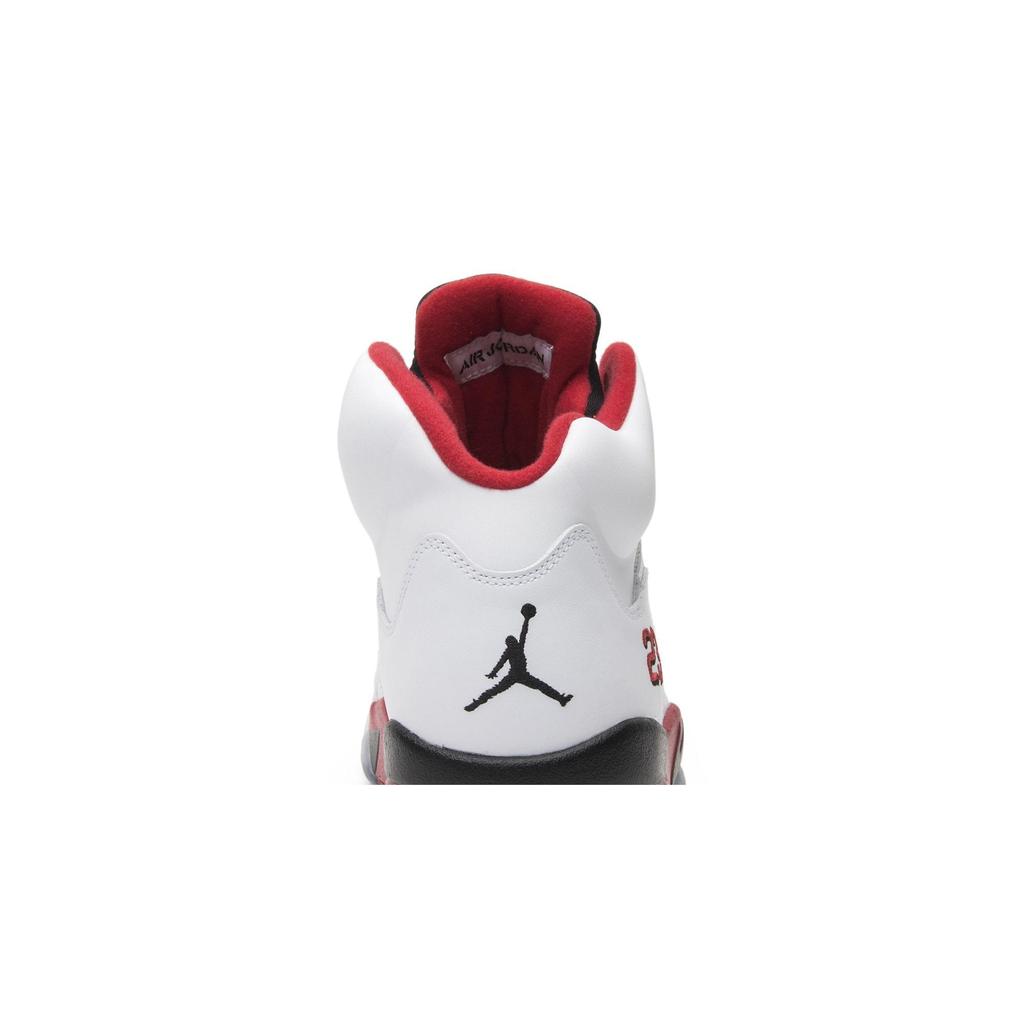Air Jordan 5 Retro 'Fire Red' 2013 (Unisex) White / Fire Red / Black Vintage Basketball Shoes 136027 120