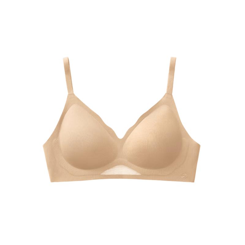 Suzhilangpin Breeze Peach Seamless Wireless Bra M молочный чай нюдовый