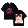 Saja Boys Tshirt 2026 Summer Cool Cartoon Kpop Demon Hunter Mens Tshirt Round Neck Pure Cotton Mens Parentchild Wear