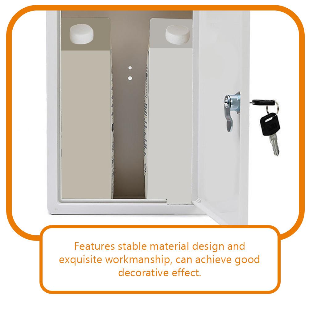 Kunststoff Milchkasten abschließbar Milchbox Wandmontage Milch Einwurfbox Hängebox für Zuhause Wandmontage Milchkasten