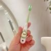 1 Cartoon Fruit Themed Toothbrush | Soft Microfiber Bristles, Gentle On Gums, Easy-Grip Handle, Ideal for Oral Care and Birthday Gifts