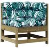 8 Piece Garden Lounge Set with Cushions Pressure Treated Pine Wood