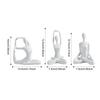 Yoga Pose Statue 3Pcs Resin Yoga Sculptures Meditating Yoga Decor Craft Tabletop Abstract Decor Home Decor Ornaments Sculpture